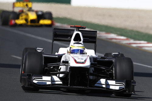 Pedro de la Rosa en su segunda carrera tras su regreso a la F1