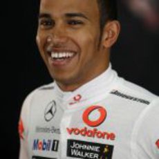Lewis Hamilton, feliz en Sepang