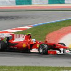 Alonso en el GP de Malasia 2010