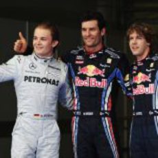 Webber 1º, Rosberg 2º y Vettel 3º en la clasificación del GP de Malasia 2010