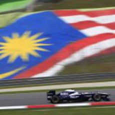 Rubens Barrichello en el GP de Malasia 2010