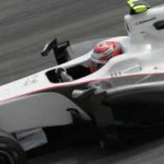 Kobayashi prueba el 'F-duct' de Sauber