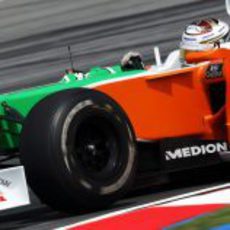 Adrian Sutil se entrena en Sepang