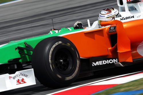 Adrian Sutil se entrena en Sepang