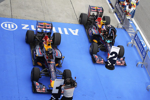 Sebastian Vettel 1º y Mark Webber 2º en Sepang