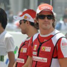 Fernando Alonso y Felipe Massa en Malasia.