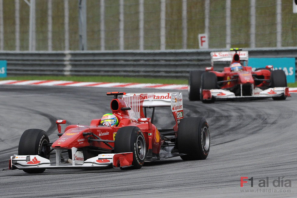 Massa de nuevo por delante de Alonso