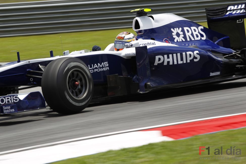 Nico Hülkenberg rueda en los libres 3 del GP de Malasia 2010