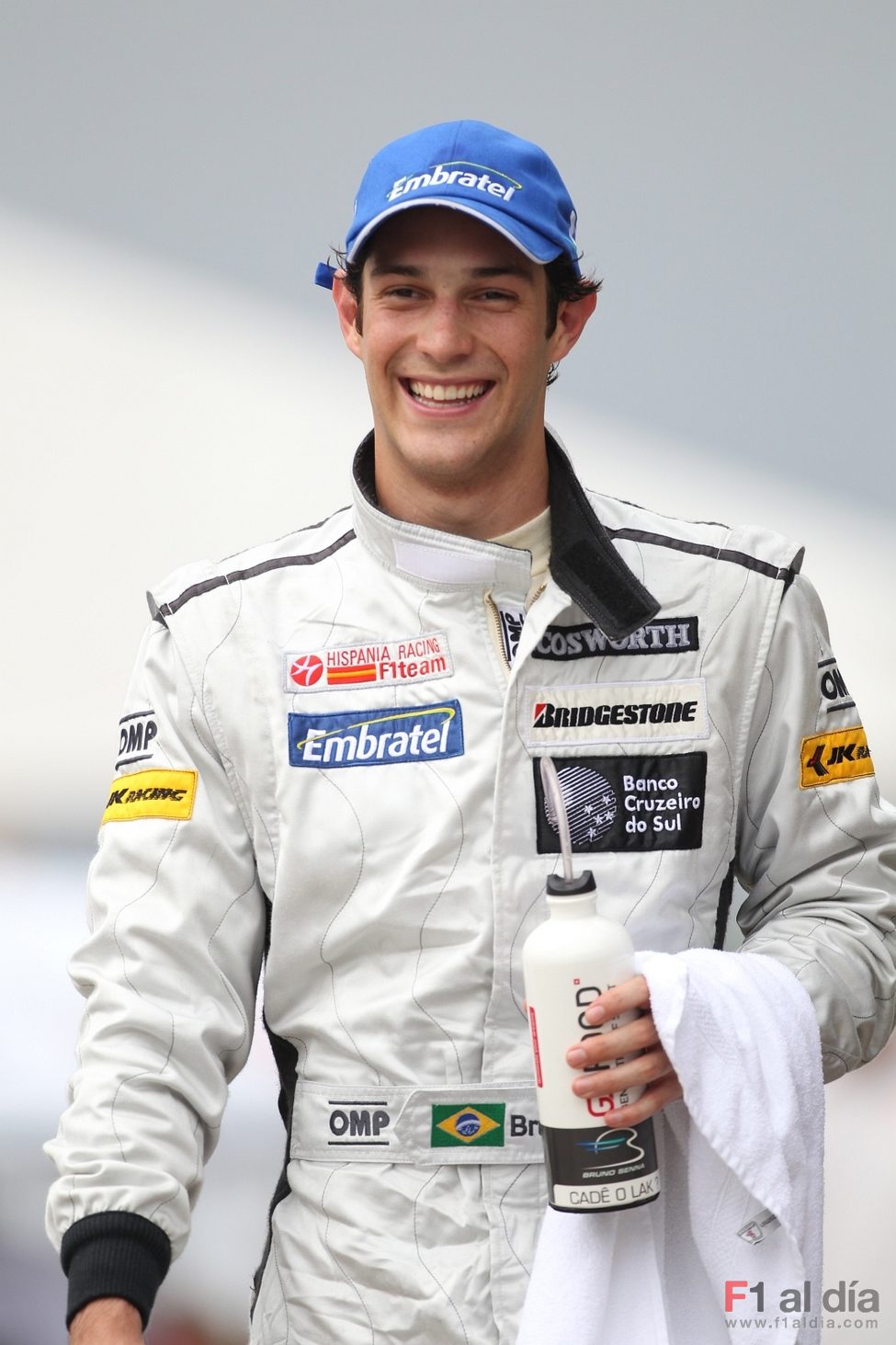 Bruno Senna, feliz en el GP de Malasia 2010