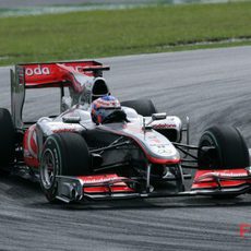 Jenson Button en acción