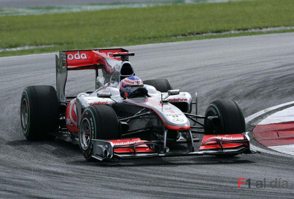 Jenson Button en acción