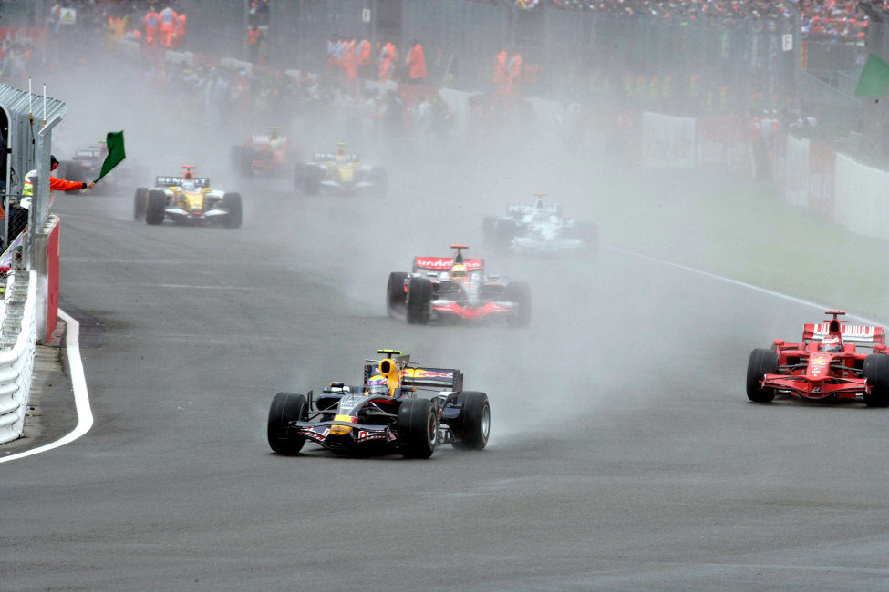 Vuelta de calentamiento en Silverstone