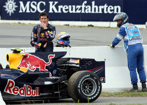 Webber abandona