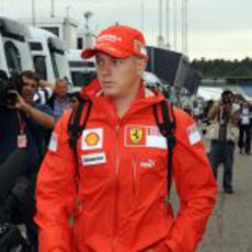 Raikkonen llega a Hockenheim