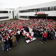 Foto de familia final de Panasonic Toyota Racing