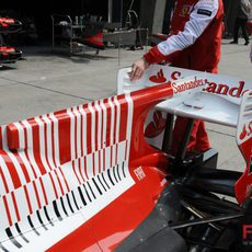 Primera versión del 'F-duct' de Ferrari