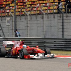 Fernando Alonso en Shanghai
