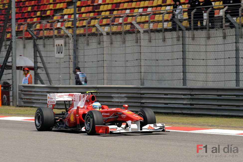 Fernando Alonso en Shanghai