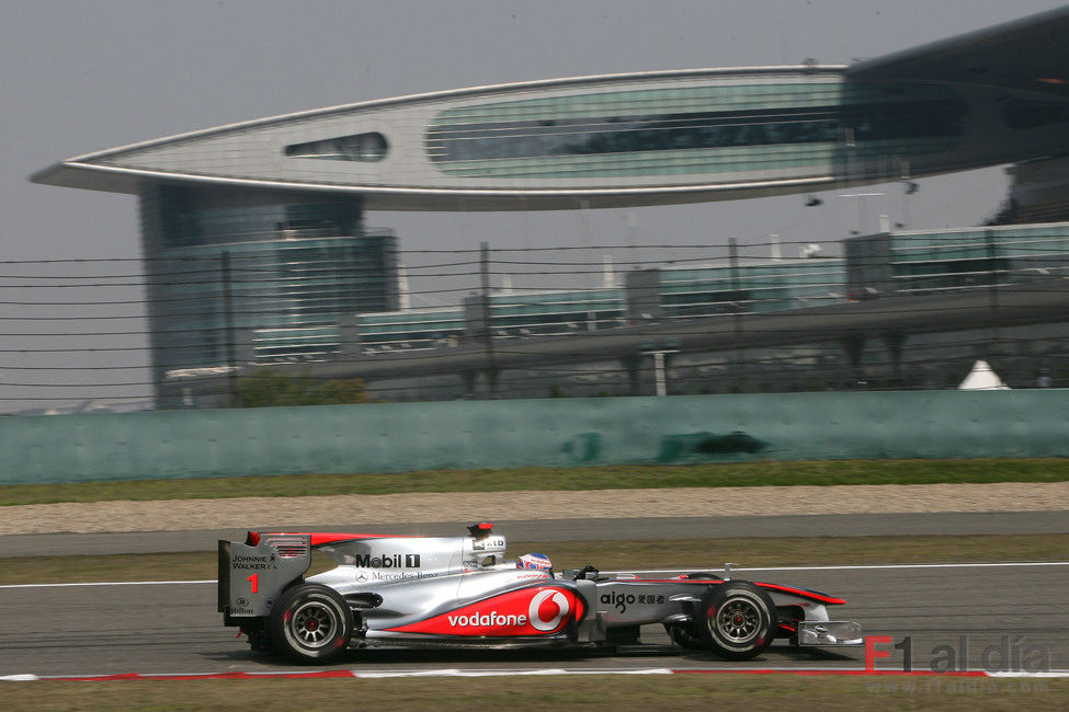 Jenson Button en el GP de China 2010