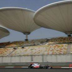 Lewis Hamilton en el GP de China 2010