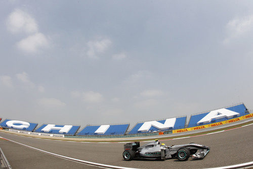 Nico Rosberg en el GP de China 2010
