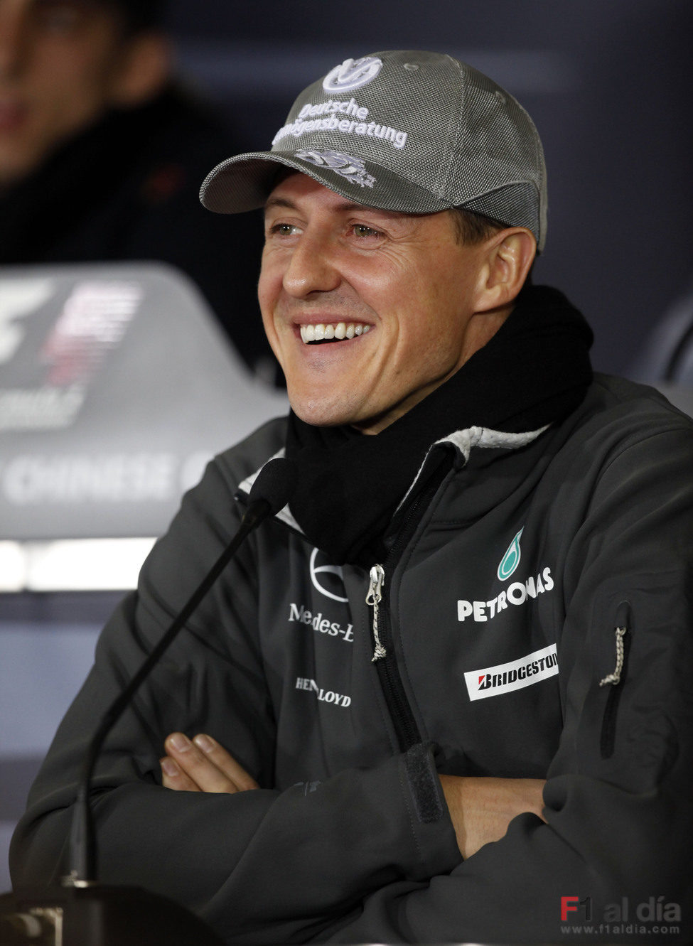 Schumacher en rueda de prensa
