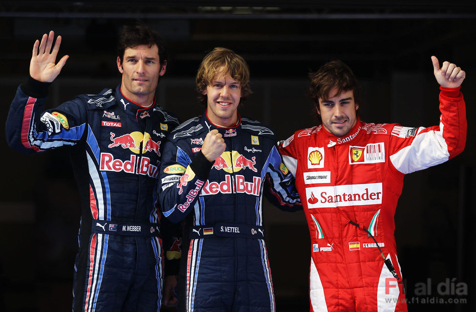 Webber, Vettel y Alonso encabezan la calificación del GP de China 2010