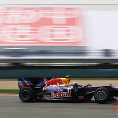 Webber en la calificación de China