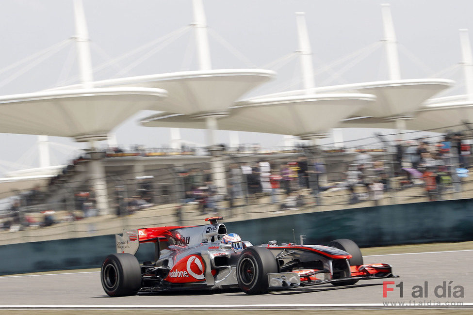 Button saldrá 5º en el GP de China 2010