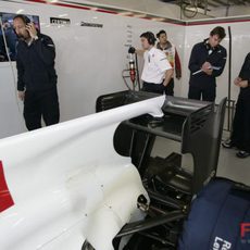 Este es el 'F-duct' de Sauber