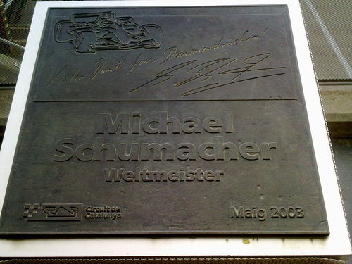 Michael tiene su monolito en Montmeló