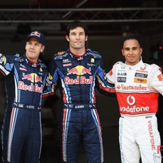 Mark Webber 1º, Sebastian Vettel 2º y Lewis Hamilton 3º en calificación