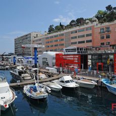 El 'motor home' de Ferrari en Mónaco