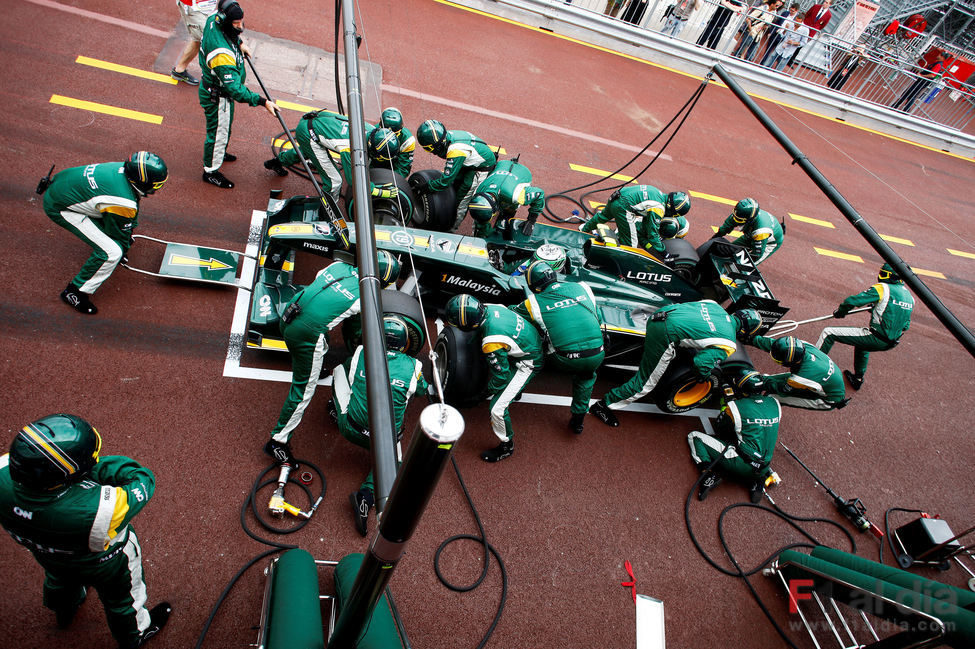 Kovalainen hace una parada