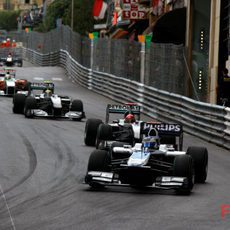 Barrichello en la pista