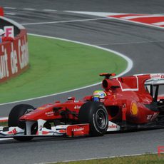 Felipe Massa durante los libres 2 del GP de España