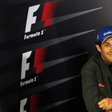 Bruno Senna en rueda de prensa