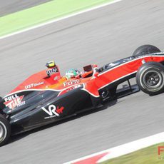 Di Grassi rueda en el Circuit de Catalunya