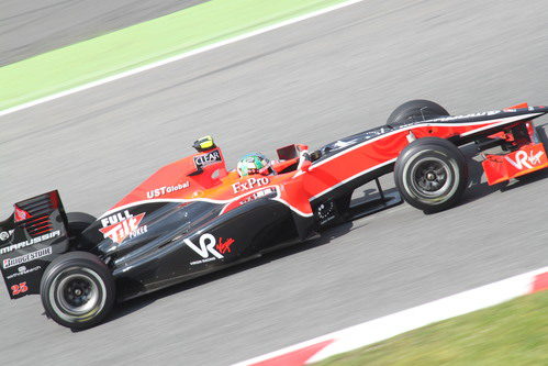 Di Grassi rueda en el Circuit de Catalunya