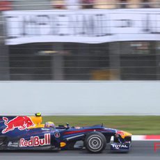 Mark Webber marcó la 'pole' en el GP de España 2010