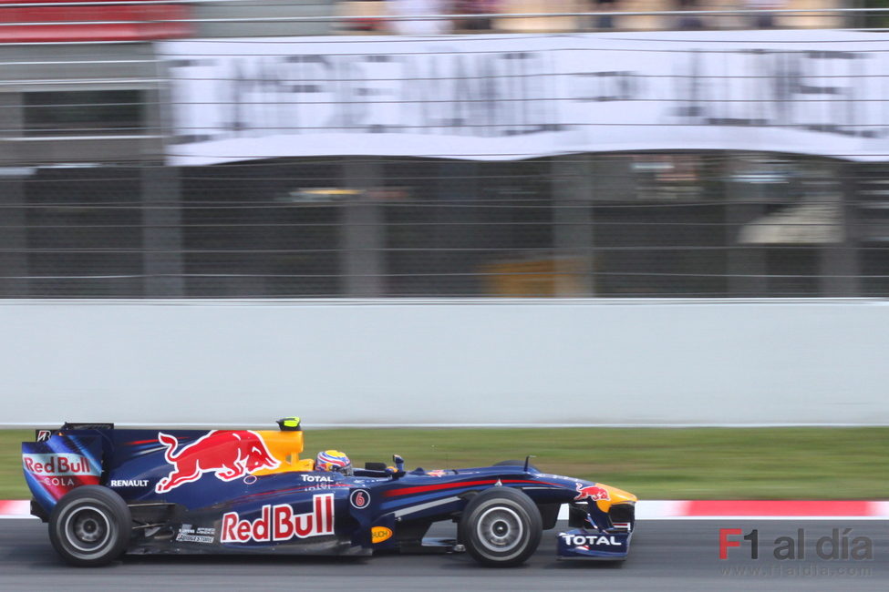 Mark Webber marcó la 'pole' en el GP de España 2010