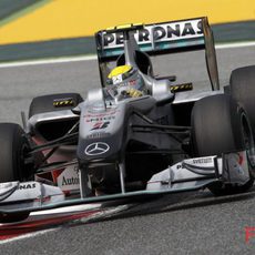 Nico Rosberg marcó el 8º mejor tiempo en calificación