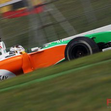 Adrian Sutil se quedó a las puertas de la Q3 en España