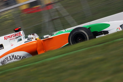 Adrian Sutil se quedó a las puertas de la Q3 en España