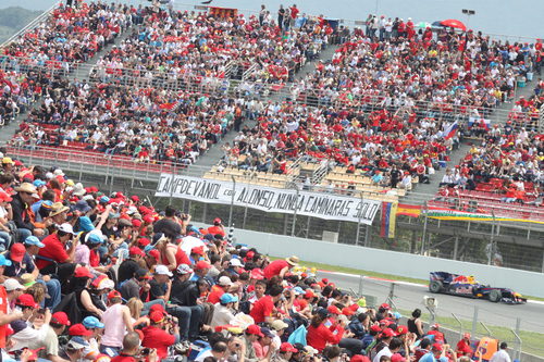 Gradas llenas en Montmeló