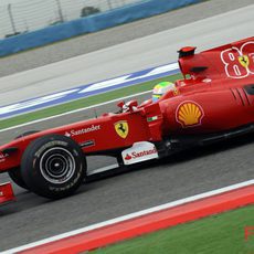 Massa en su Ferrari