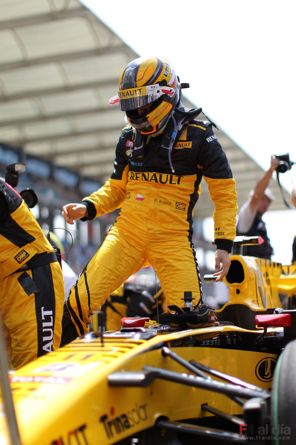 Kubica se monta en el Renault