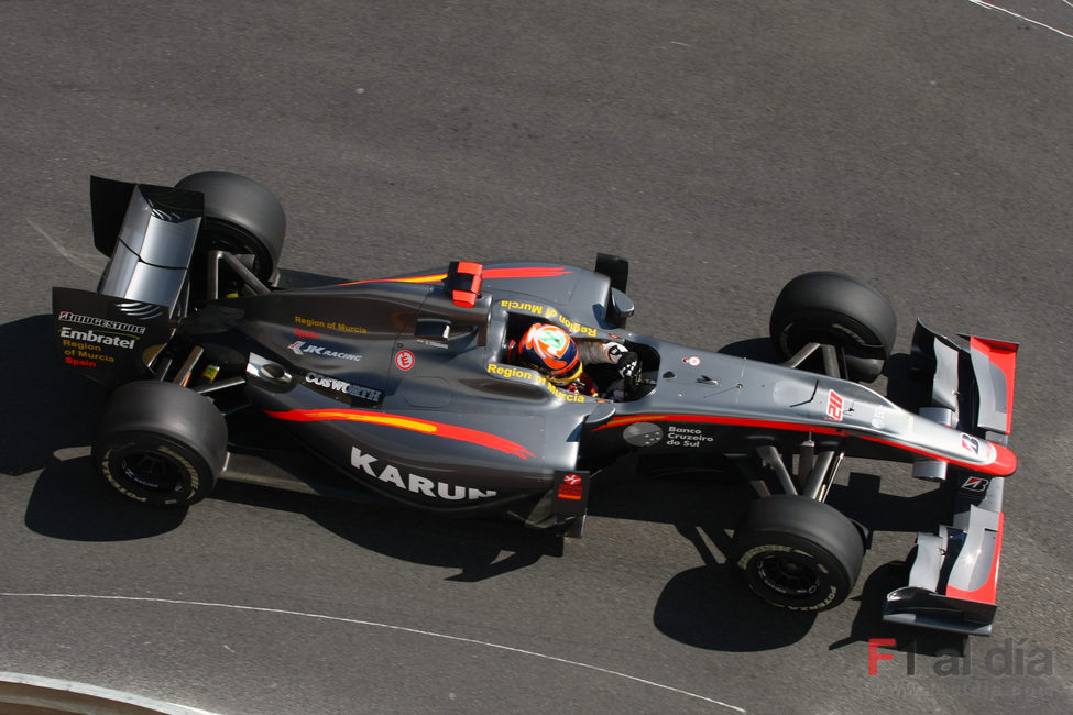 Karun en su primer GP de Mónaco de Fórmula 1