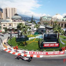 Chandhok sobre la pista monegasca