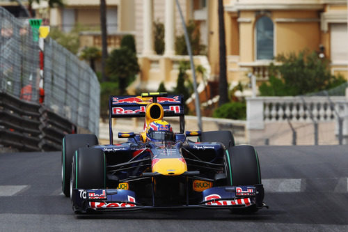 Webber da sus primeras vueltas a la pista de MonteCarlo